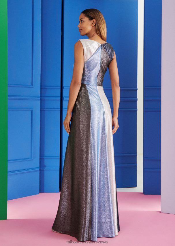 Talbot Runhof odzież mieszaj kolor platynowy kobiety suknia wieczorowa solymar16 0RPB2J81