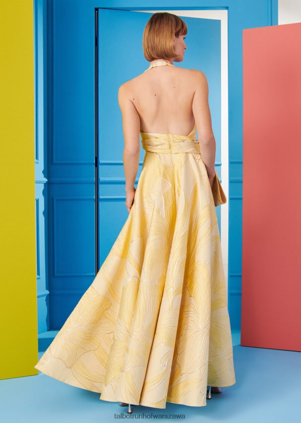 Talbot Runhof odzież mimoza żółta kobiety suknia wieczorowa cosetta3 0RPB2J56