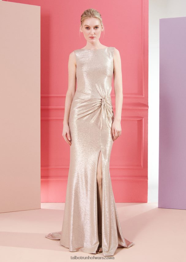 Talbot Runhof odzież platyna kobiety suknia wieczorowa chrześniak1 0RPB2J94
