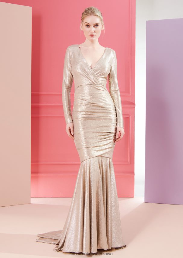 Talbot Runhof odzież platyna kobiety suknia wieczorowa godrie1 0RPB2J93