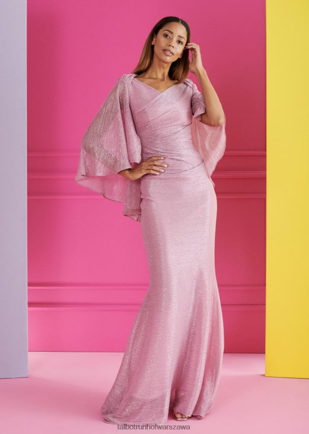 Talbot Runhof odzież róża azaliowa kobiety suknia wieczorowa doris2 0RPB2J69