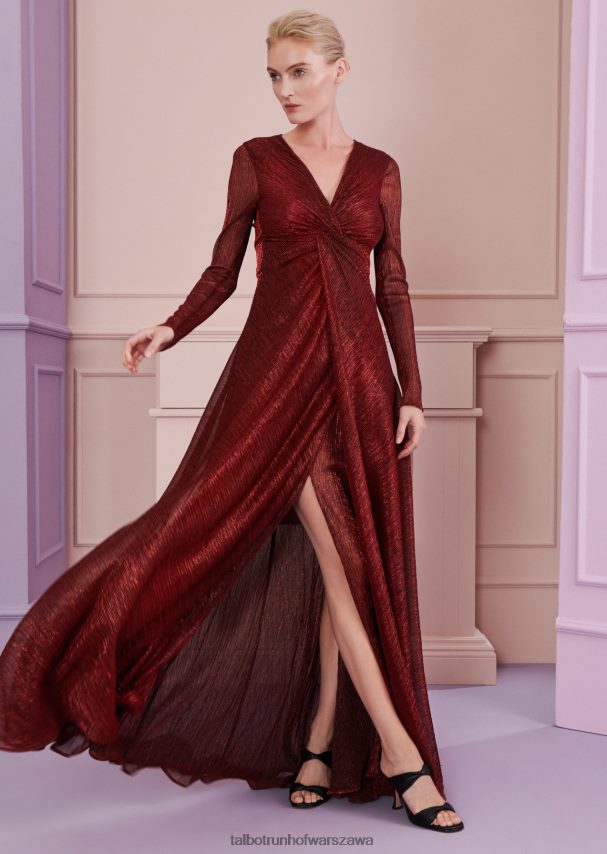 Talbot Runhof odzież rubinowa czerwień kobiety suknia wieczorowa golambini10 0RPB2J5