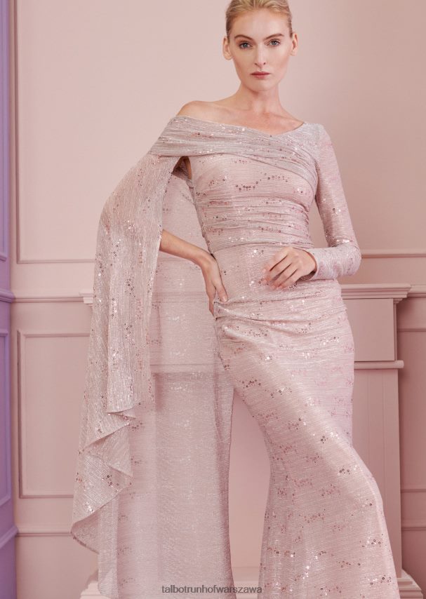 Talbot Runhof odzież rumieniec różowy kobiety suknia wieczorowa goldfield2 0RPB2J33