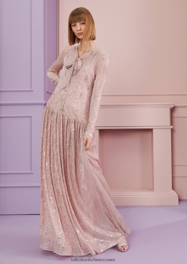 Talbot Runhof odzież rumieniec różowy kobiety suknia wieczorowa konzil1 0RPB2J34