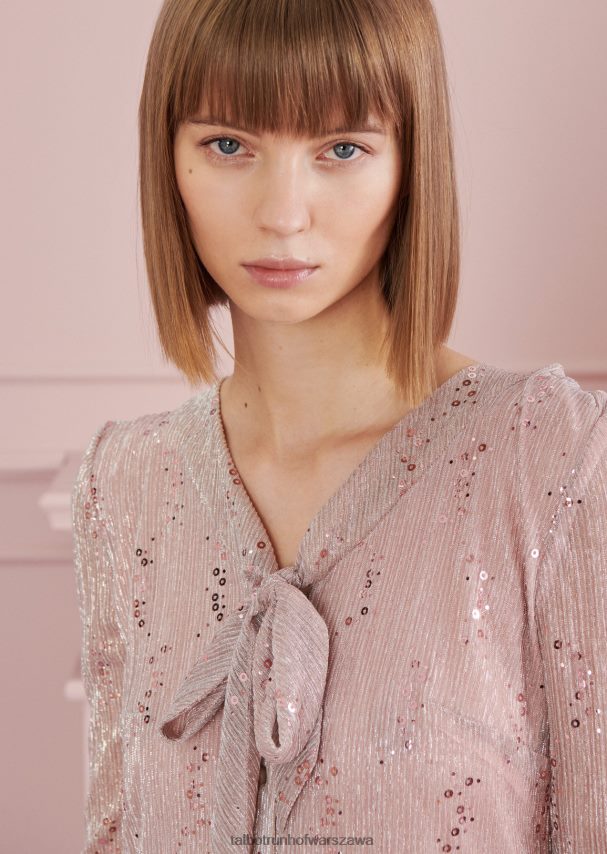 Talbot Runhof odzież rumieniec różowy kobiety suknia wieczorowa konzil1 0RPB2J34