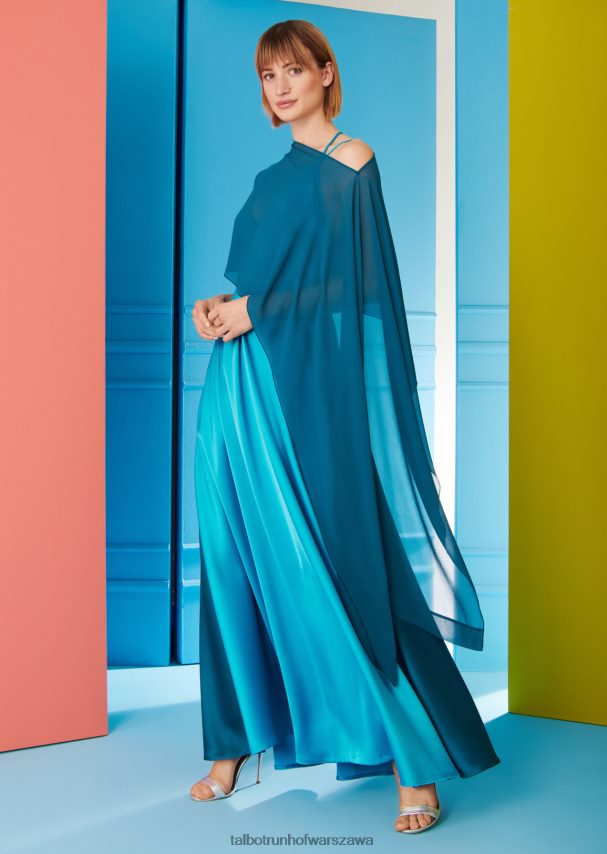 Talbot Runhof odzież turkus zatokowy kobiety suknia wieczorowa hoisin1 0RPB2J55