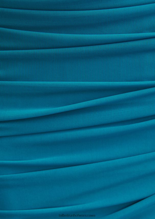 Talbot Runhof odzież turkus zatokowy kobiety suknia wieczorowa złotnik2 0RPB2J6