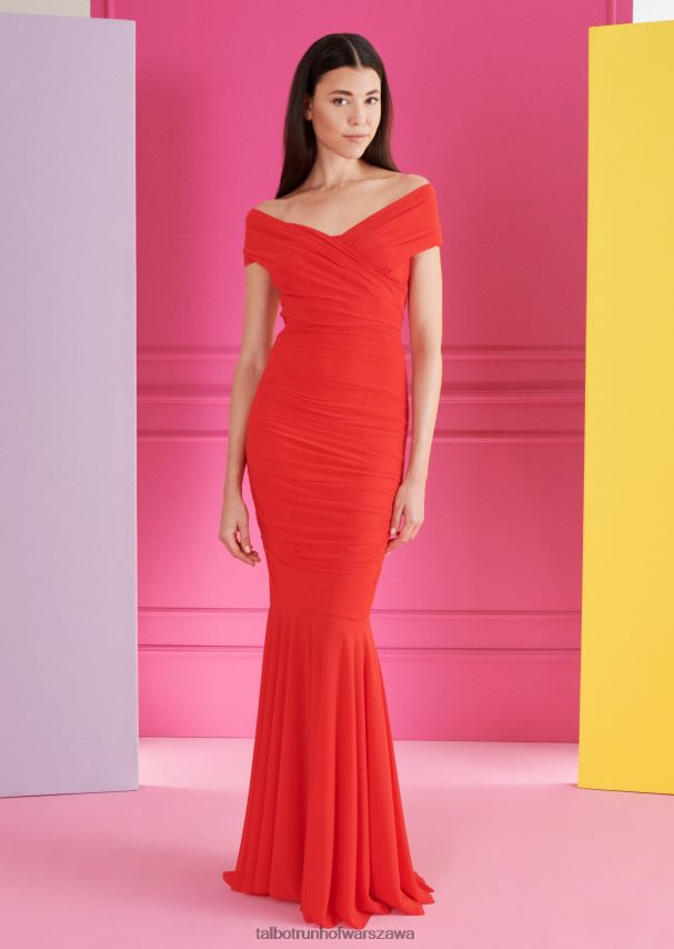 Talbot Runhof odzież tygrysioczerwony kobiety suknia wieczorowa goudie3 0RPB2J37