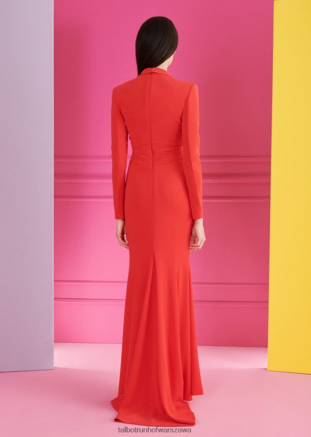 Talbot Runhof odzież wiśniowy kobiety suknia wieczorowa botad3 0RPB2J38