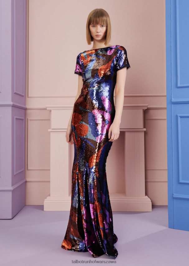 Talbot Runhof odzież wielobarwność kobiety suknia wieczorowa foppish11 0RPB2J12