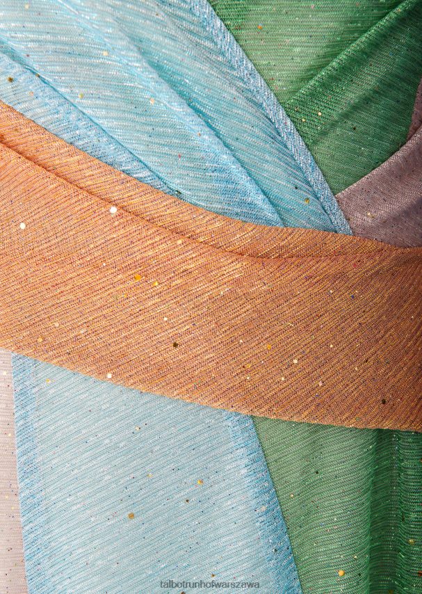 Talbot Runhof odzież wymieszaj kolor turkusowy kobiety suknia wieczorowa solberg8 0RPB2J39