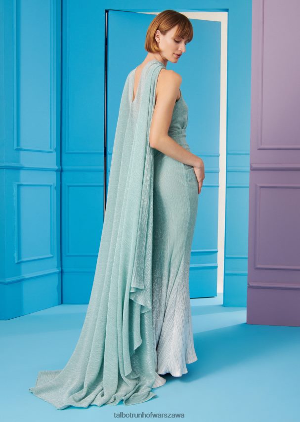 Talbot Runhof odzież zieleń piany morskiej kobiety suknia wieczorowa coppelia5 0RPB2J70