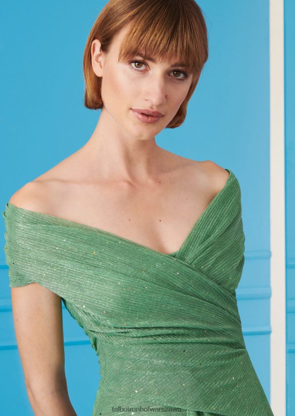 Talbot Runhof odzież zielone jabłko kobiety suknia wieczorowa tolinda7 0RPB2J41