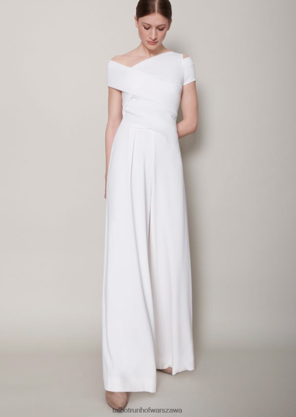 Talbot Runhof odzież biały kobiety ryzyko kombinezonu 5 0RPB2J268