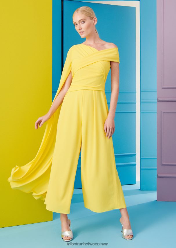 Talbot Runhof odzież cytrynowo żółty kobiety kombinezon sina8 0RPB2J262