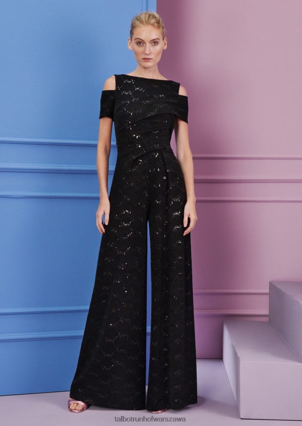 Talbot Runhof odzież czarny kobiety kombinezon kino1 0RPB2J254