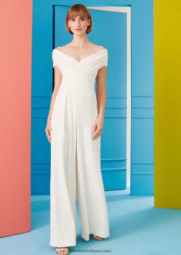 Talbot Runhof odzież kość słoniowa kobiety kombinezon cytrynowy6 0RPB2J261