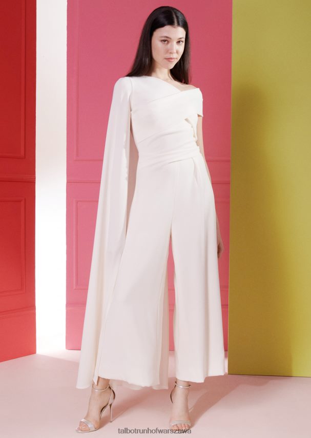 Talbot Runhof odzież kość słoniowa kobiety kombinezon sina5 0RPB2J251