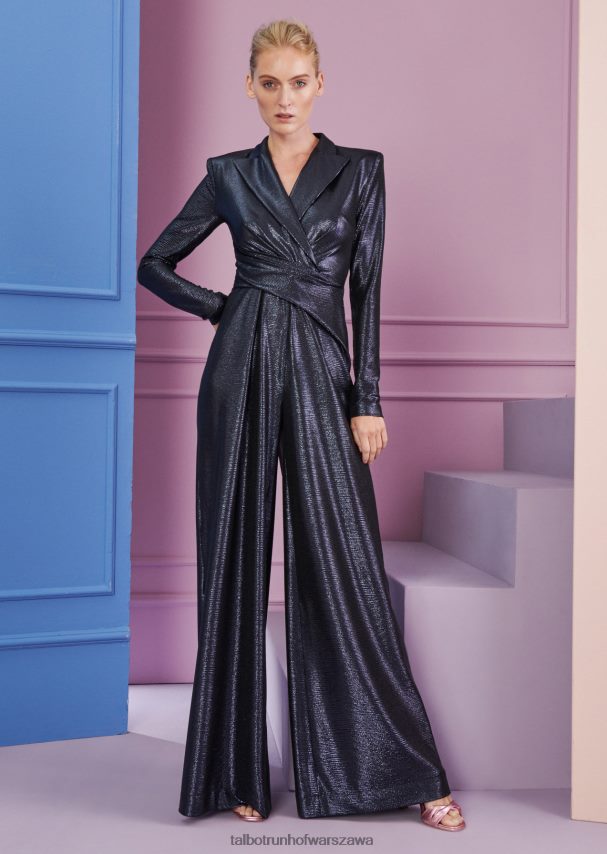 Talbot Runhof odzież królewski granat kobiety kombinezon bisini3 0RPB2J256