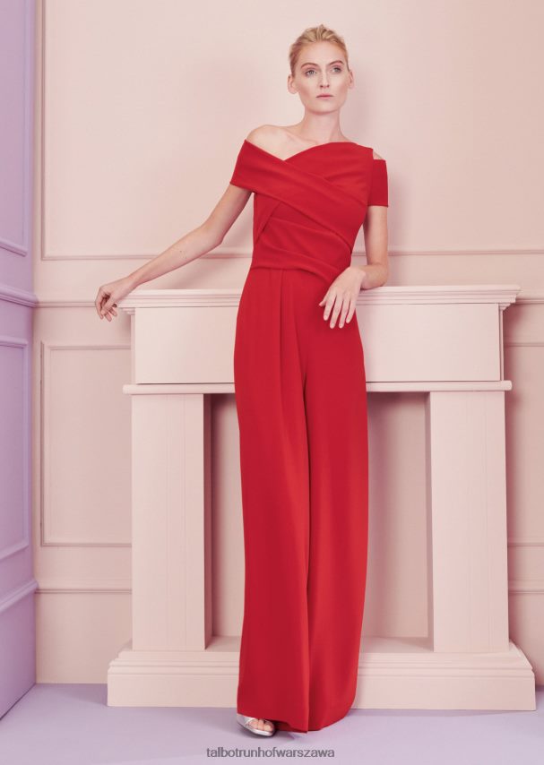 Talbot Runhof odzież torero czerwone kobiety ryzyko kombinezonu 2 0RPB2J250