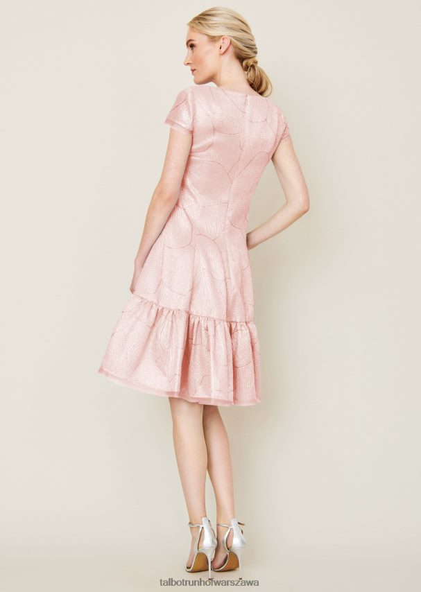 Talbot Runhof odzież Kwarc różowy kobiety sukienka koktajlowa Fontelina5 0RPB2J208