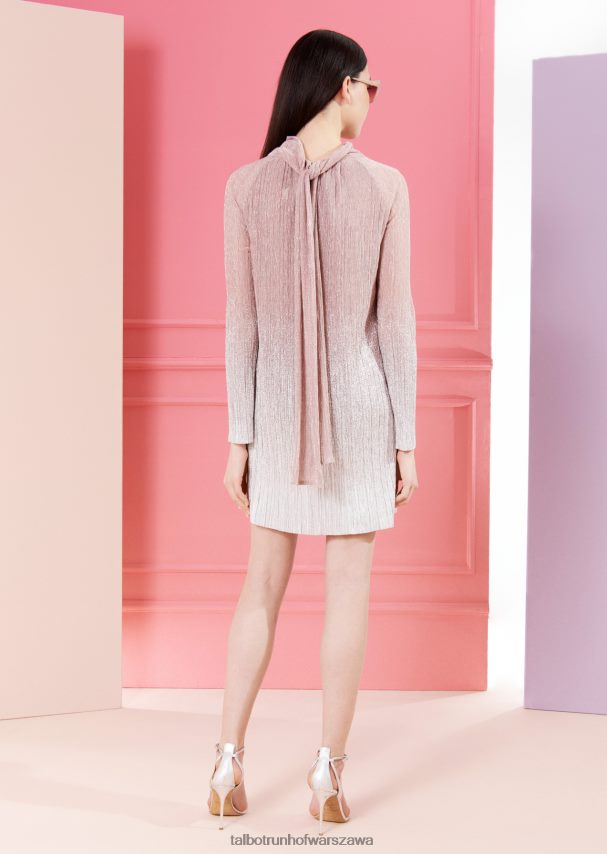 Talbot Runhof odzież Kwarc różowy kobiety sukienka mini donroy5 0RPB2J209