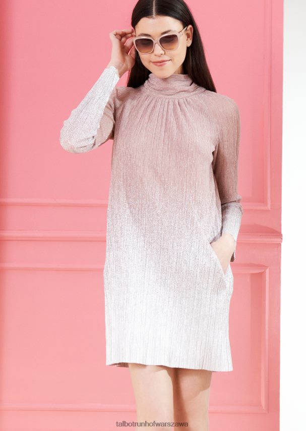 Talbot Runhof odzież Kwarc różowy kobiety sukienka mini donroy5 0RPB2J209