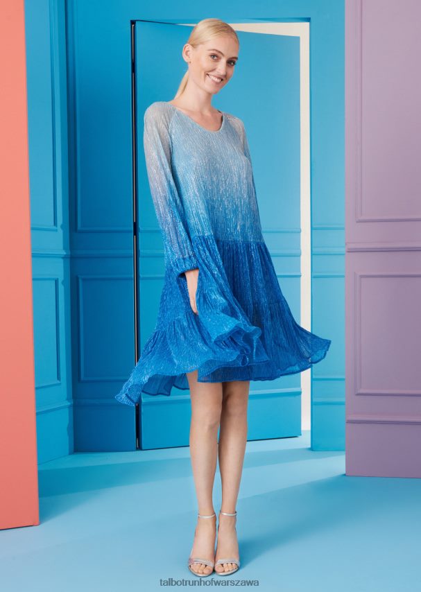 Talbot Runhof odzież Turkusowy niebieski kobiety sukienka koktajlowa hokono1 0RPB2J212