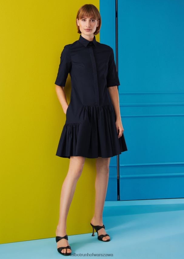 Talbot Runhof odzież błękit armady kobiety sukienka dzienna Dontos1 0RPB2J218 Talbot Runhof odzież błękit armady kobiety sukienka dzienna Dontos1 0RPB2J218