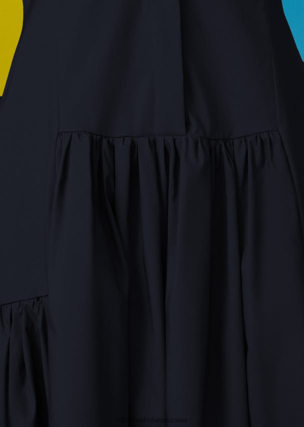 Talbot Runhof odzież błękit armady kobiety sukienka dzienna Dontos1 0RPB2J218