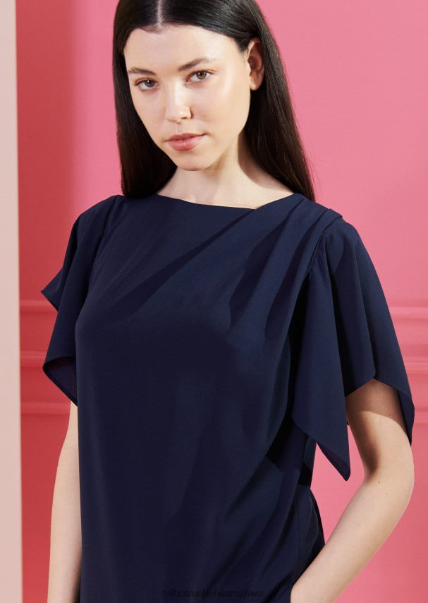 Talbot Runhof odzież błękit armady kobiety sukienka dzienna Godfrey1 0RPB2J247