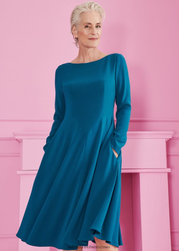 Talbot Runhof odzież błękit galapago kobiety sukienka dzienna coswig6 0RPB2J202 Talbot Runhof odzież błękit galapago kobiety sukienka dzienna coswig6 0RPB2J202