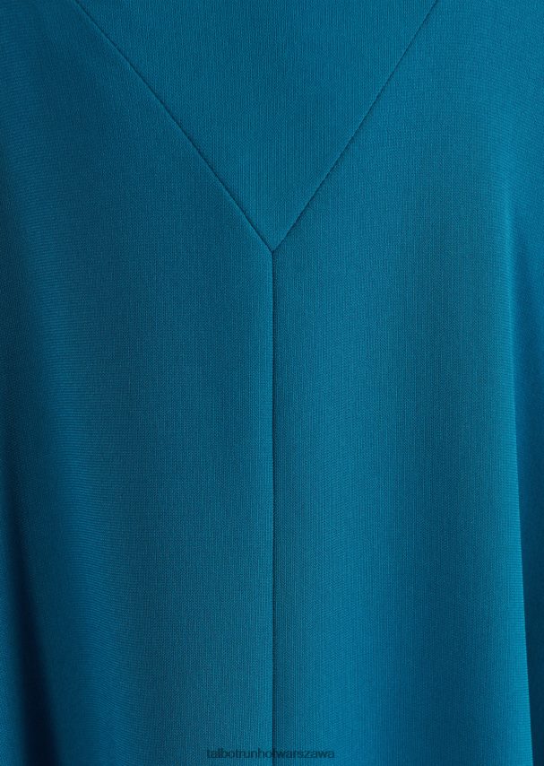 Talbot Runhof odzież błękit galapago kobiety sukienka dzienna coswig6 0RPB2J202