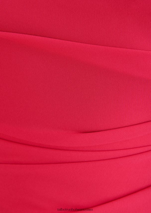 Talbot Runhof odzież begonia różowa kobiety sukienka dzienna komoe4 0RPB2J224