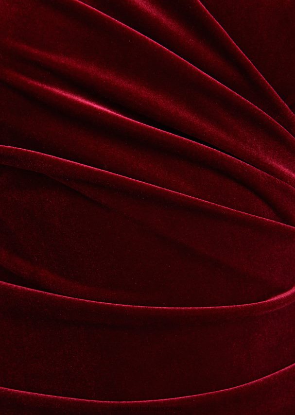 Talbot Runhof odzież bordowa czerwień kobiety sukienka koktajlowa gomyway1 0RPB2J154