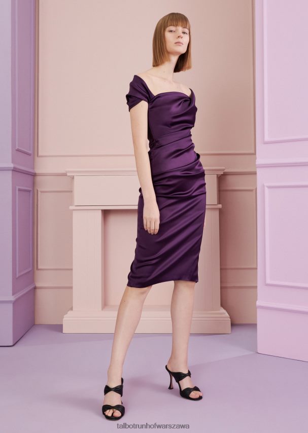 Talbot Runhof odzież bordowo-fioletowy kobiety sukienka koktajlowa donavan5 0RPB2J175 Talbot Runhof odzież bordowo-fioletowy kobiety sukienka koktajlowa donavan5 0RPB2J175