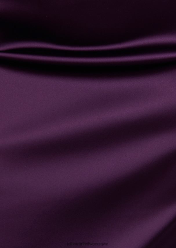 Talbot Runhof odzież bordowo-fioletowy kobiety sukienka koktajlowa donavan5 0RPB2J175