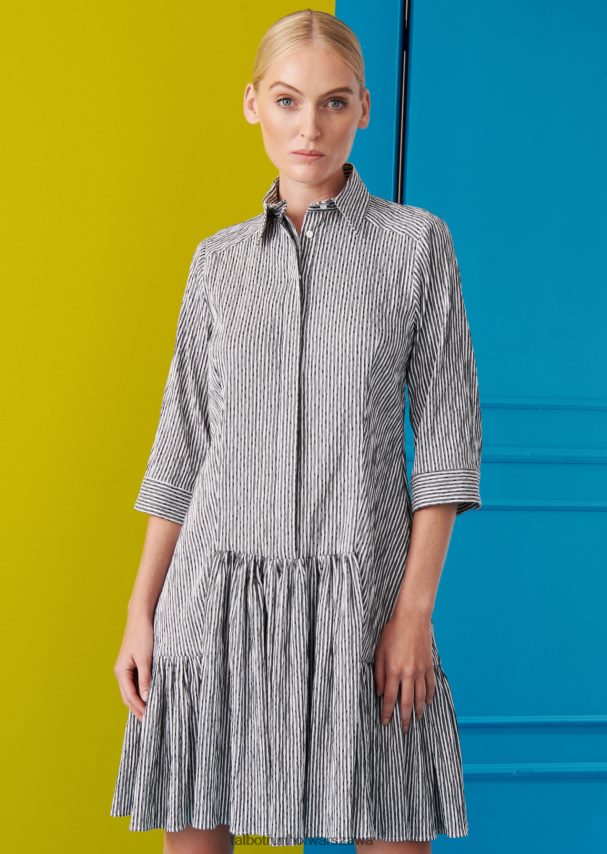 Talbot Runhof odzież czarny biały kobiety sukienka dzienna Dontos3 0RPB2J188