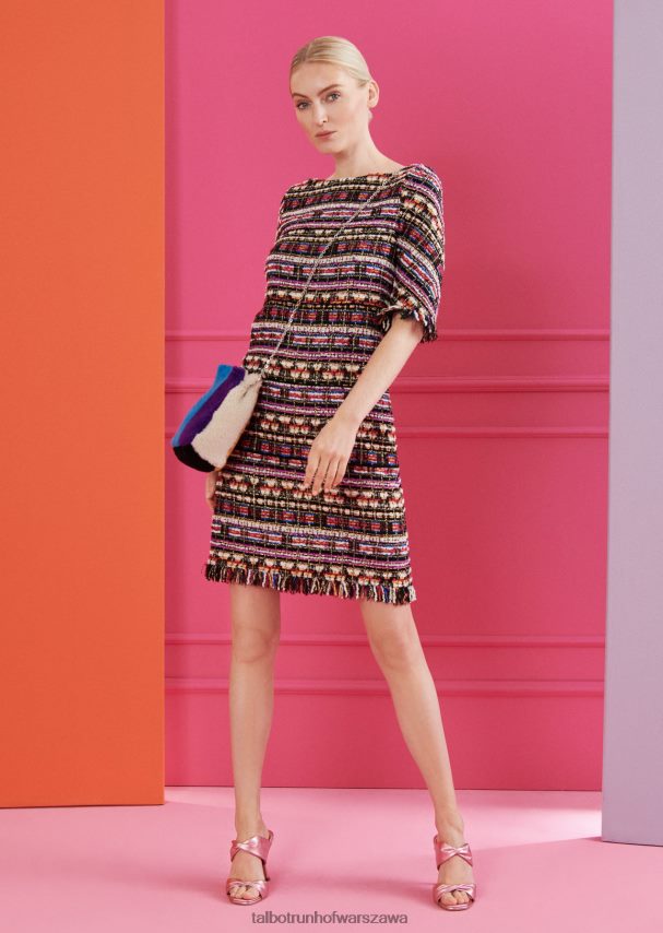 Talbot Runhof odzież czarny kobiety sukienka dzienna colman17 0RPB2J235