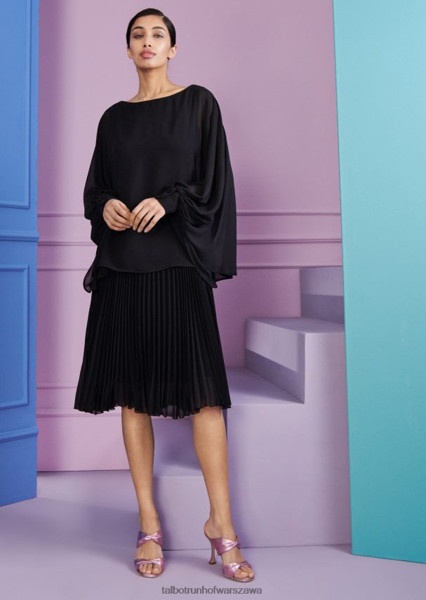 Talbot Runhof odzież czarny kobiety sukienka dzienna kolossal2 0RPB2J160