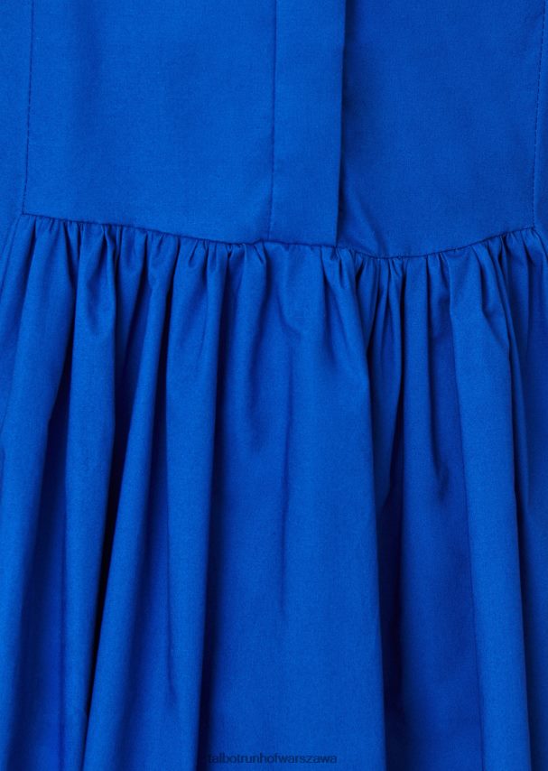 Talbot Runhof odzież elektryczny błękit kobiety sukienka dzienna Dontos1 0RPB2J246