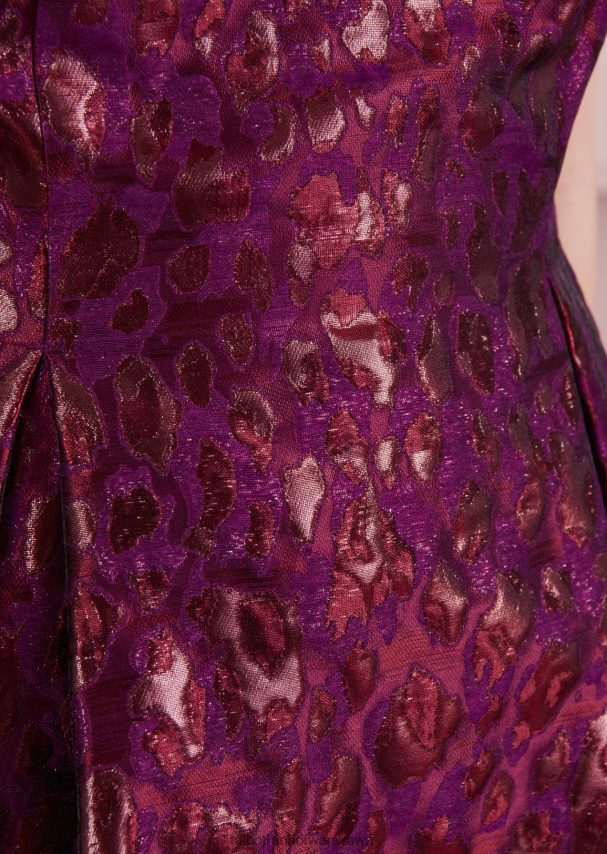 Talbot Runhof odzież fuksjowa czerwień kobiety sukienka koktajlowa koralowa5 0RPB2J169