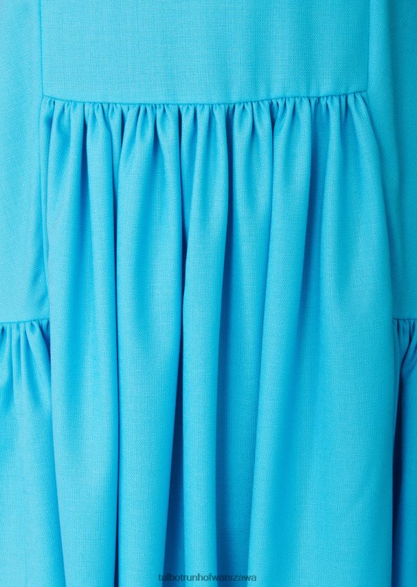 Talbot Runhof odzież głęboki błękit wody kobiety sukienka dzienna hosianna1 0RPB2J195