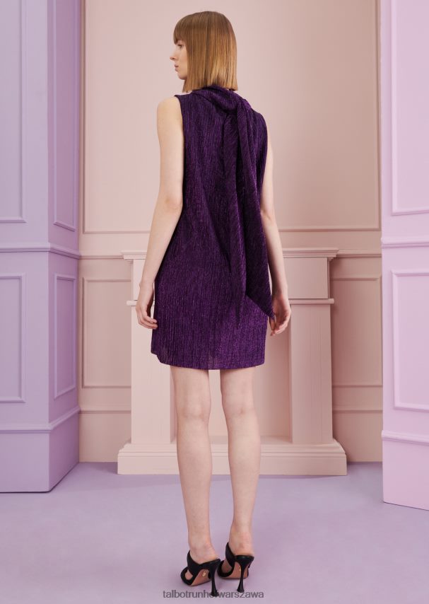 Talbot Runhof odzież glicynia różowa kobiety sukienka mini donroy9 0RPB2J181