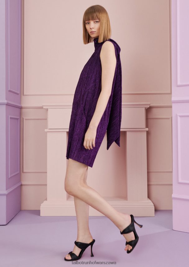 Talbot Runhof odzież glicynia różowa kobiety sukienka mini donroy9 0RPB2J181