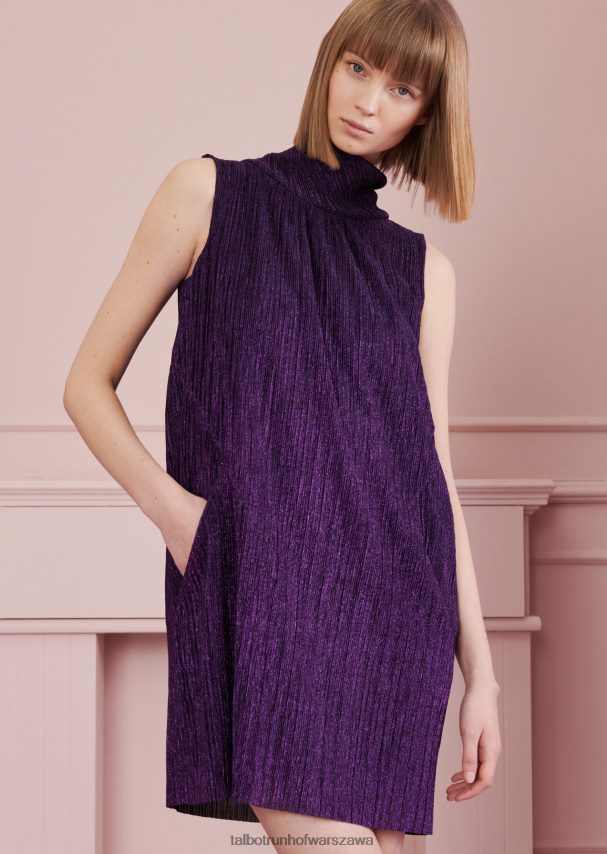 Talbot Runhof odzież glicynia różowa kobiety sukienka mini donroy9 0RPB2J181