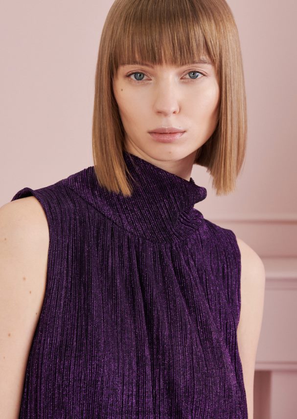 Talbot Runhof odzież glicynia różowa kobiety sukienka mini donroy9 0RPB2J181