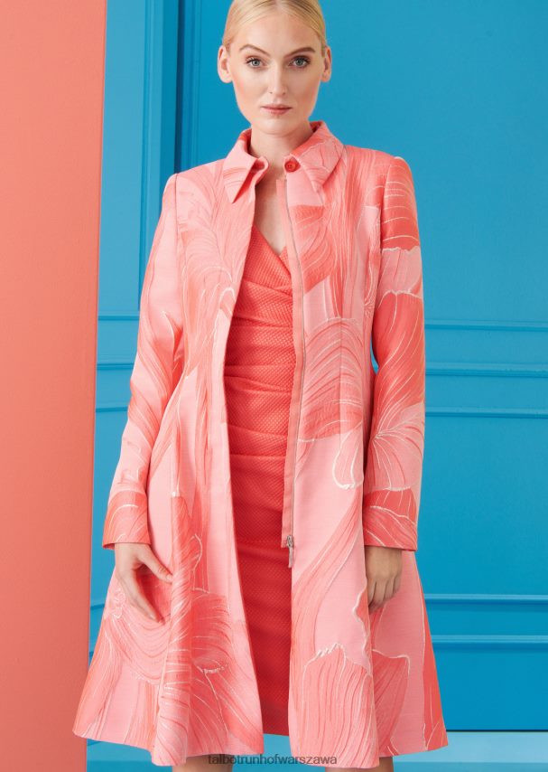 Talbot Runhof odzież granat, pomarańcza kobiety sukienka dzienna vodic30 0RPB2J205