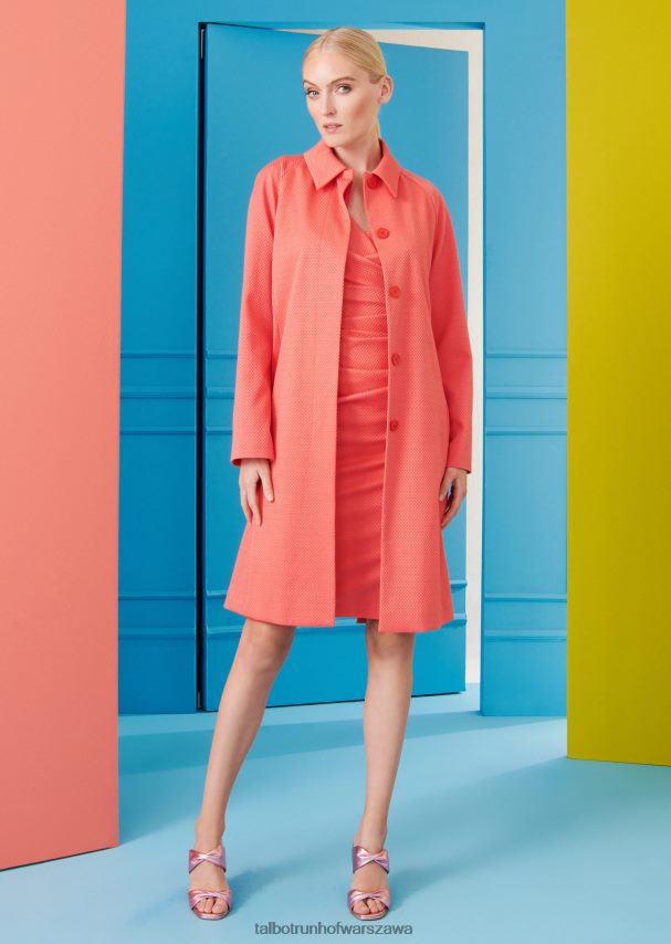 Talbot Runhof odzież granat, pomarańcza kobiety sukienka dzienna vodic30 0RPB2J205