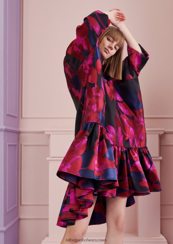 Talbot Runhof odzież królewski granat kobiety sukienka codzienna rosalva6 0RPB2J156